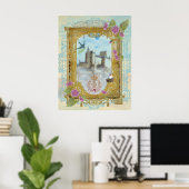 Fairytale Castle in The Mists, Paulette Kinney ... Poster (Thuiskantoor)