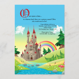 Fairytale Castle Invitation Kaart