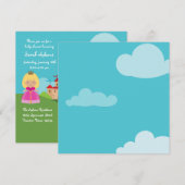 Fairytale Castle Knight 5x5 Baby shower Uitnodigin Kaart (Voorkant / Achterkant)