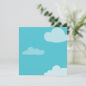 Fairytale Castle Knight 5x5 Baby shower Uitnodigin Kaart (Staand voorkant)