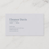 Fairytale Castle Misty Forest Floral Landscape Visitekaartje (Achterkant)