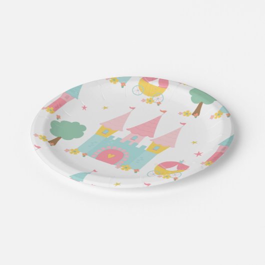 Fairytale Castle Papieren Bordje (Gekanteld)