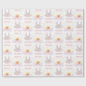 Fairytale Castle Princess Crown and Shoes Kinder Cadeaupapier (Vlak)