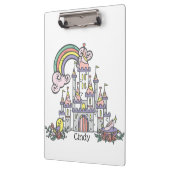 Fairytale Castle Princess Eigen naam Klembord (Links)