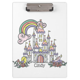 Fairytale Castle Princess Eigen naam Klembord