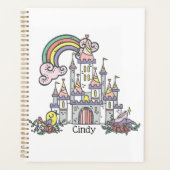 Fairytale Castle Princess Eigen naam Planner (Voorkant)