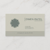 Fairytale Castle Purple Floral Mountain Forest Visitekaartje (Achterkant)