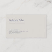 Fairytale Castle Purple Floral Open Storybook Visitekaartje (Achterkant)