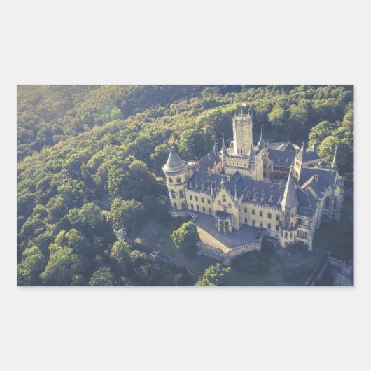 Fairytale Castle Rechthoekige Sticker (Voorkant)