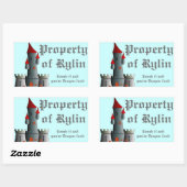 Fairytale Castle Rechthoekige Sticker (Vel)