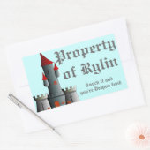 Fairytale Castle Rechthoekige Sticker (Envelop)