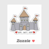 Fairytale Castle Sketch Sticker (Vel)