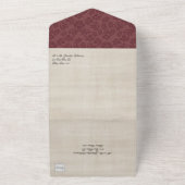 Fairytale Castle Wedding All In One Uitnodiging (Buitenkant)