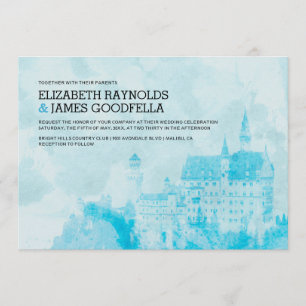 Fairytale Castle Wedding Invitations Kaart