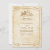 Fairytale Castle Wedding Invitations Kaart (Voorkant)