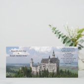 Fairytale Castle Wedding Kaart (Staand voorkant)