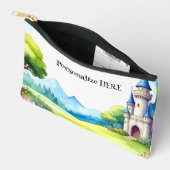 Fairytale Castle Zippered Pouch Accessory Bag Etui (Open)