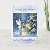 Fairytale Christmas with Holiday Poem Personalized Kaart (Voorkant)