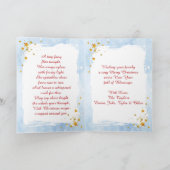 Fairytale Christmas with Holiday Poem Personalized Kaart (Binnen)