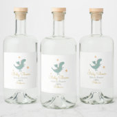 Fairytale Cute Dragon Hartelijk dank Likeurfles Etiket (Flessen)