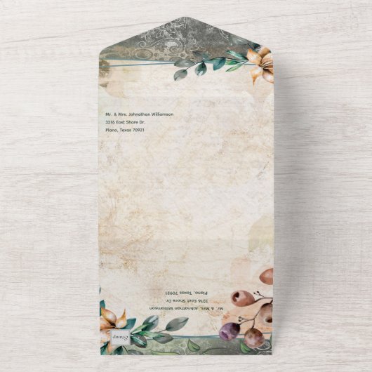 Fairytale draak in één uitnodiging (Buitenkant)