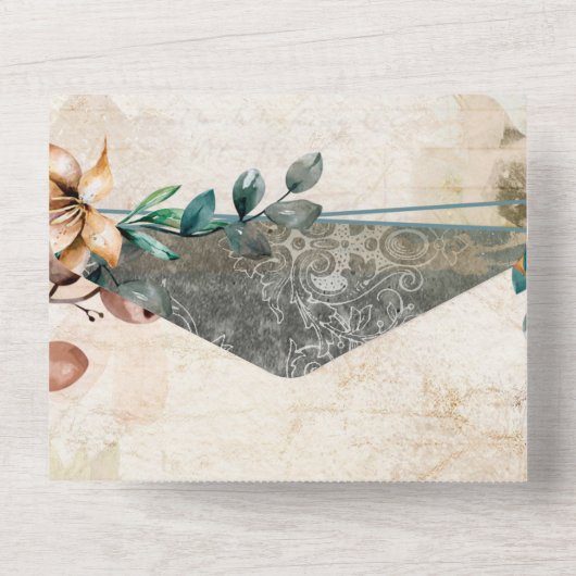 Fairytale draak in één uitnodiging (Achterkant)