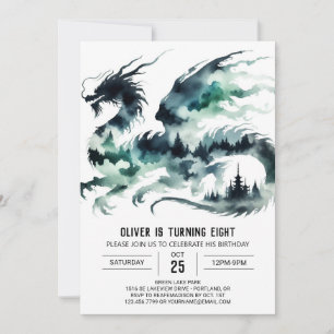 Fairytale Dragon Birthday DIY Kaart