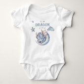 Fairytale Dreamy Dragon Baby shower Romper (Voorkant)
