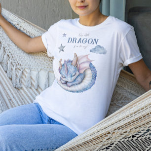 Fairytale Dreamy Dragon Baby shower Tri-Blend Shirt