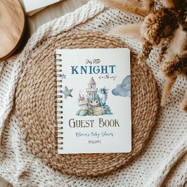 Fairytale Dreamy Dragon Knight Baby shower Gast Notitieboek