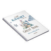 Fairytale Dreamy Dragon Knight Baby shower Gast Notitieboek (Rechterzijde)
