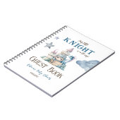 Fairytale Dreamy Dragon Knight Baby shower Gast Notitieboek (Linkerzijde)