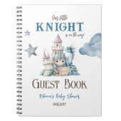 Fairytale Dreamy Dragon Knight Baby shower Gast Notitieboek (Voorkant)