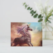 Fairytale eenorn briefkaart (Staand voorkant)