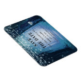 Fairytale Enchanted Forest Blue Save Date Magneet (Rechterzijde)