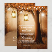 Fairytale Enchanted Forest Wedding Invitation Kaart (Voorkant / Achterkant)