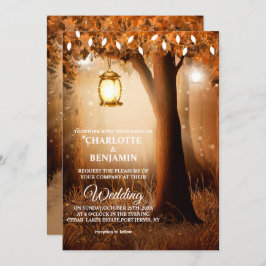 Fairytale Enchanted Forest Wedding Invitation Kaart