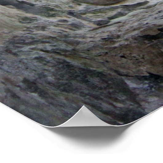 Fairytale 'Fake' Stone Window met Uitzicht van Flo Poster (Hoek)