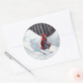 Fairytale fantasy Art Sticker - Wolf binnen (Envelop)