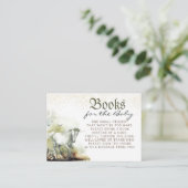 Fairytale Fantasy Baby shower Books Request Informatiekaartje (Staand voorkant)