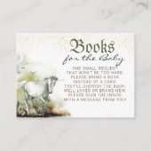 Fairytale Fantasy Baby shower Books Request Informatiekaartje (Voorkant)