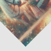 Fairytale Fantasy Unicorn With Girl Decoupage Tissuepapier (Detail)