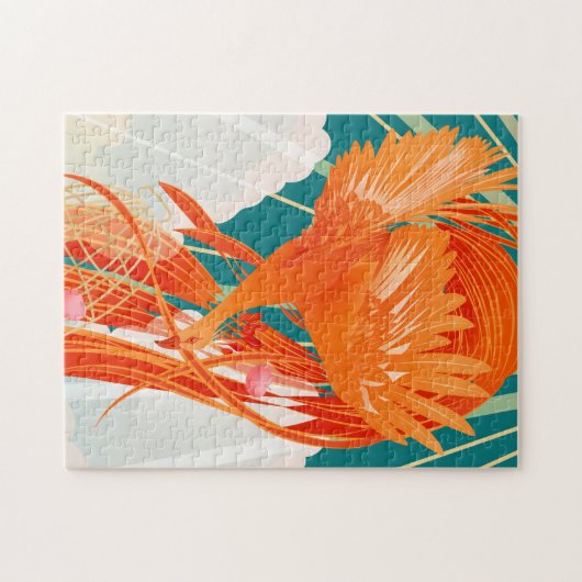 Fairytale Firebird Golden Cage Illustration Legpuzzel (Horizontaal)