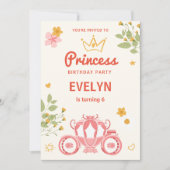 Fairytale Floral Princess foto Birthday Kaart (Voorkant)