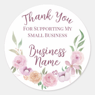 Fairytale Floral Small Business Stickers