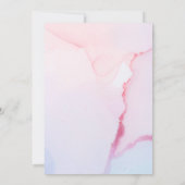 Fairytale Forest Fox Pink Sky Dream | BABY SHOWER Kaart (Achterkant)