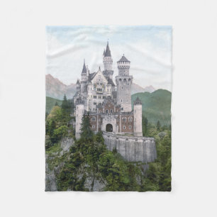 Fairytale German Castle Fleece Deken