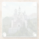 Fairytale German Castle Glazen Onderzetter (Achterkant)