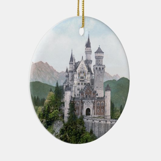 Fairytale German Castle Keramisch Ornament (Rechts)