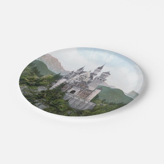 Fairytale German Castle Papieren Bordje (Gekanteld)